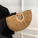 Bolsa De Palha Parisienne Marrom