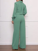 Conjunto Feminino Calça Pantalona Verde Menta