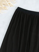 Conjunto Feminino De Biquíni 3 Peças Liso Preto