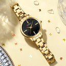 Relógio Feminino Quartzo Elegante Curren Dourado