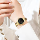 Relógio Feminino Quartzo Elegante Curren Dourado