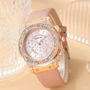 Relógio Feminino Cravejado + Bracelete