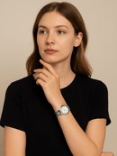 Relógio Feminino Ernie Klein Quartz Prata 3814L